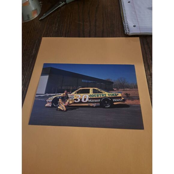 Vintage Michael Waltrip Country Time Racing Driver Card 8x5.5 NASCAR - Picture 1 of 2
